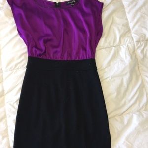 Black and purple dress